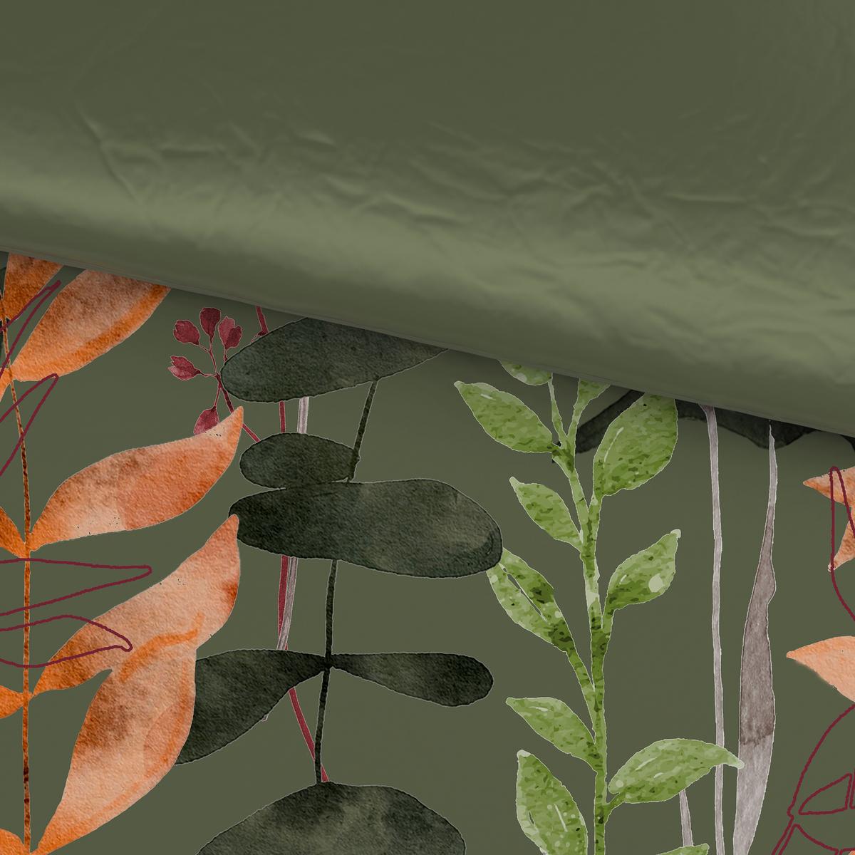 POSTEĽNÁ BIELIZEŇ LEAVI - zelená, Modern, textil (140/200cm) - Mömax