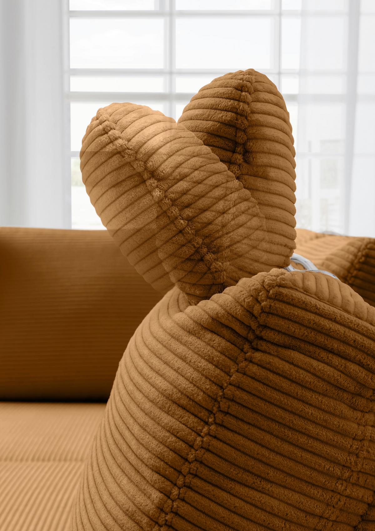 Eckschlafsofa Positano Goldfarben S: 206x261 Cm - Wildeiche/Goldfarben, MODERN, Textil (206/261cm) - Livetastic