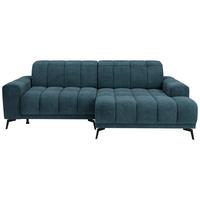 Rohová sedačka LAYA, pravá, petrolejová tkanina MEMPHIS - petrolej, Moderní, textil (250/155cm) - Premium Living