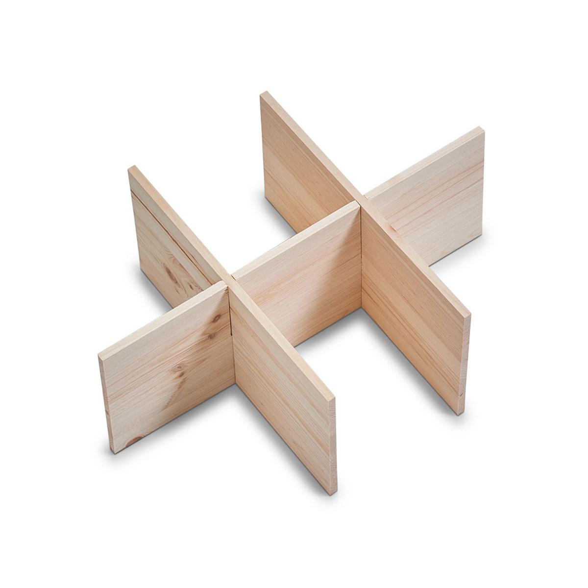 Organizer Naturfarben B: 40 cm - Naturfarben, Basics, Holz (40/30/24cm) - Zeller Present