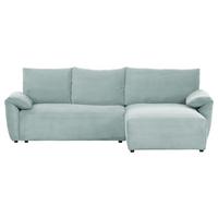 Ecksofa Cuty Mintgrün S: 266x180 cm - Schwarz/Mintgrün, KONVENTIONELL, Textil (266/180cm) - MID.YOU