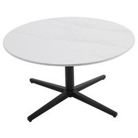 Couchtisch Cup Schwarz/weiß B: 70 Cm - Schwarz/Weiß, Design, Stein/Metall (70/36,5/70cm) - MID.YOU