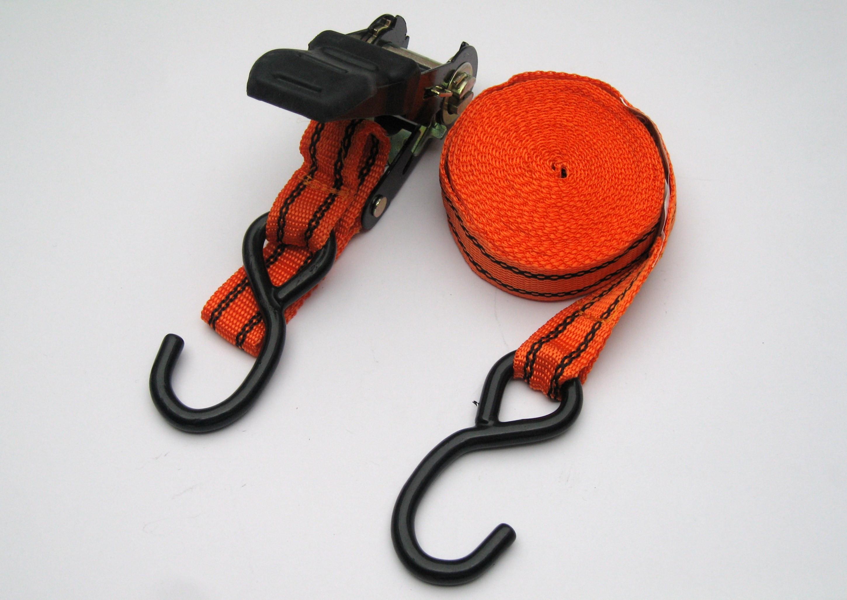 Spanngurt L: 4,5 m mit Ratsche und Gurthaken