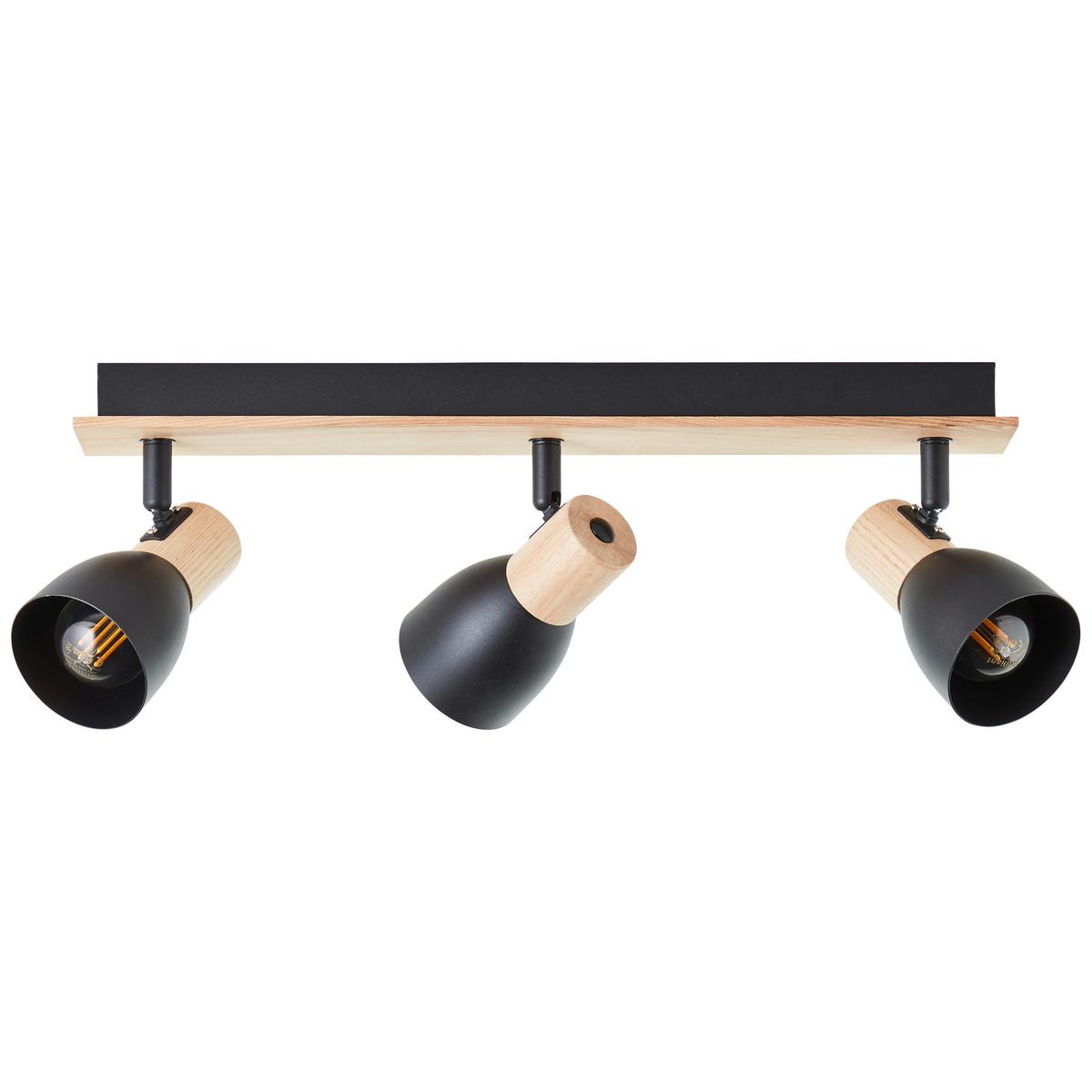 Strahler 99712/76 Daintree - Schwarz/Naturfarben, Basics, Holz/Metall (47/7cm) - Brilliant