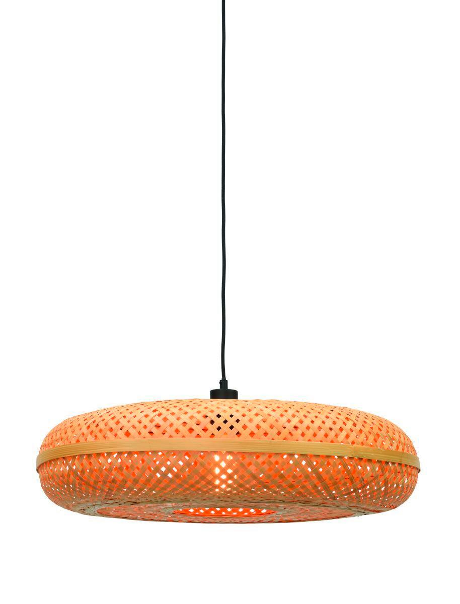 Hängeleuchte Palawan Naturfarben B: 60 Cm - Naturfarben, Trend, Holz (60/60/17cm) - Good & Mojo