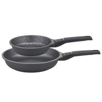 PFANNENSET 20+28 cm, 2--Teilig. - Schwarz, Basics, Metall (20+28cm) - GSW