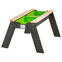 Sand- und Wassertisch Exit Echtholz Lb: 69x94 cm Grau - Grau/Grün, KONVENTIONELL, Holz/Kunststoff (69/94/50cm) - EXIT Toys