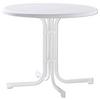 Gartentisch Klappbar Holzwerkstoff/Metall ⌀ 86 cm - Weiß, MODERN, Holzwerkstoff/Metall (86/86/72cm) - Sieger