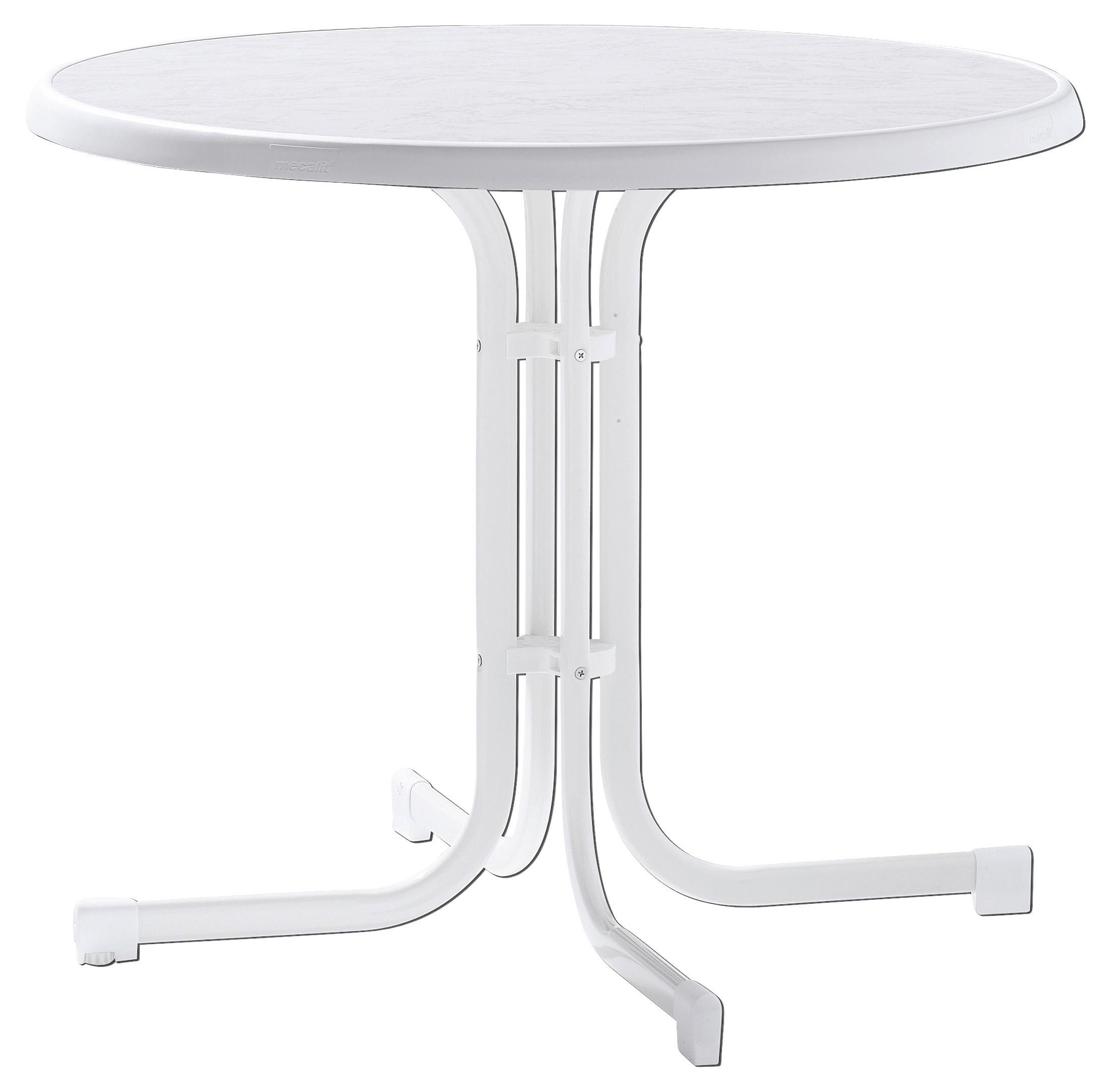 Gartentisch Klappbar Holzwerkstoff/Metall ⌀ 86 cm