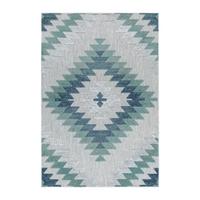 Flachwebeteppich Bahama - Blau, Design, Textil (140/200cm) - Novel