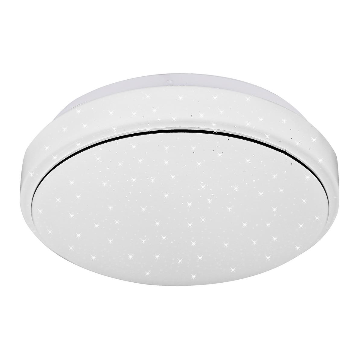 LED-Deckenleuchte 12-20352 Jasper - Weiß, KONVENTIONELL, Kunststoff/Metall (26/26/6.5cm)