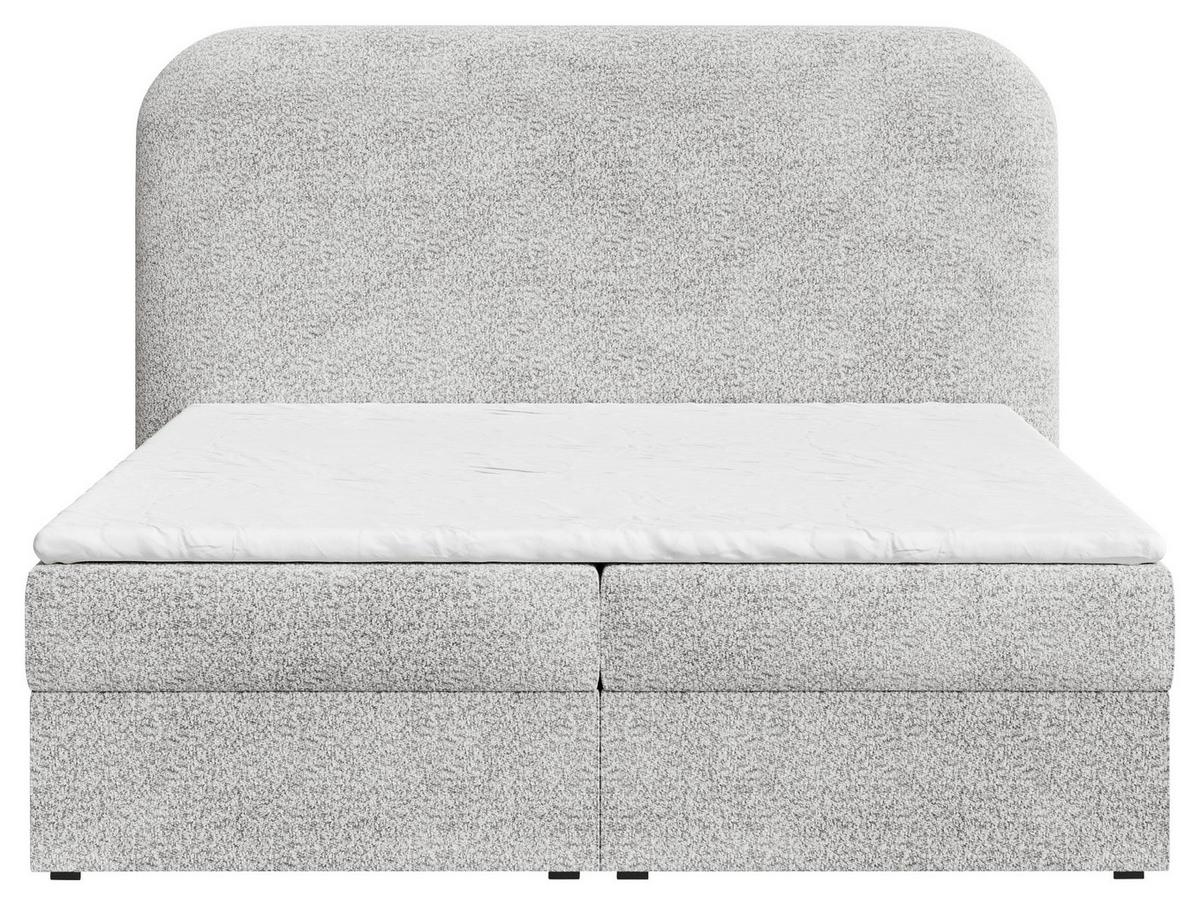BOXBETT London Grau 160x200cm - Schwarz/Grau, MODERN, Holz/Kunststoff (160/200cm) - MID.YOU