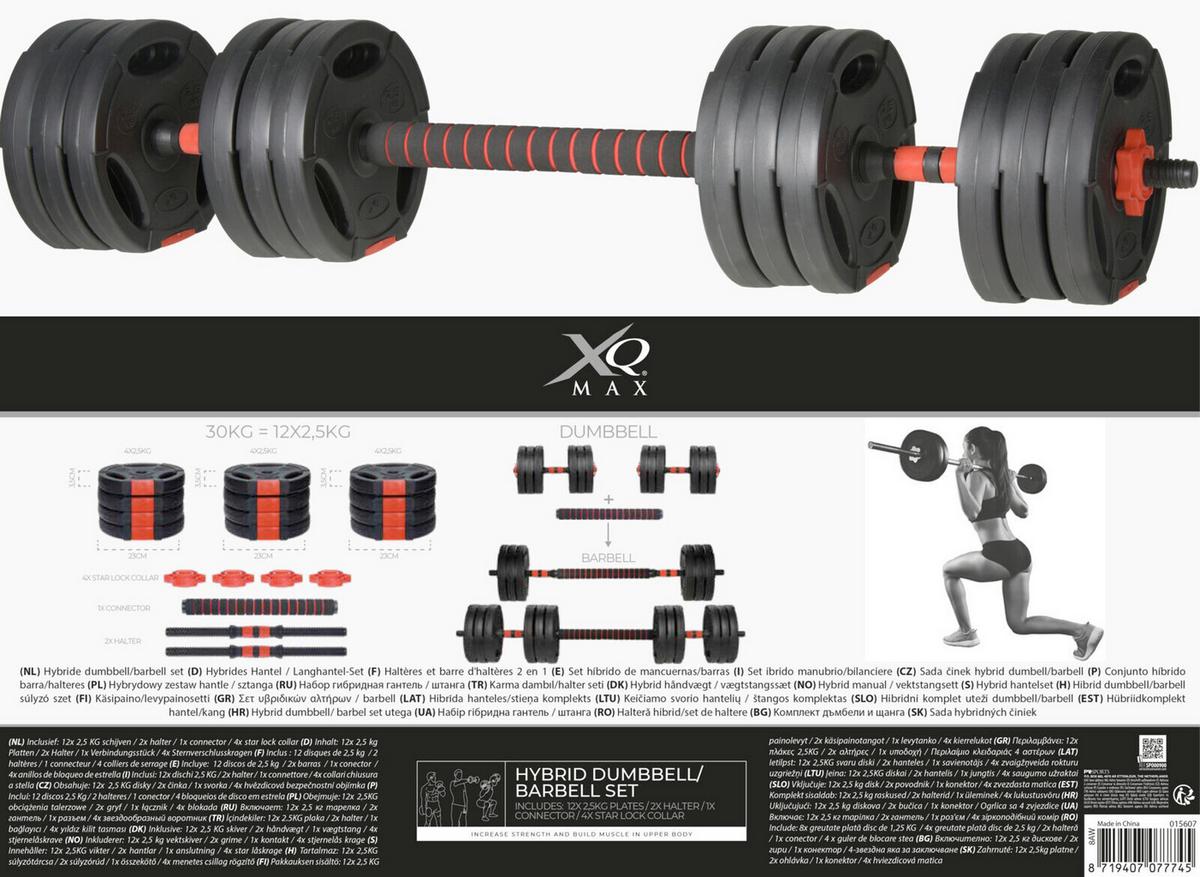 Hantelset Schwarz/rot 8aw003030 - Rot/Schwarz, Basics, Kunststoff (40cm)