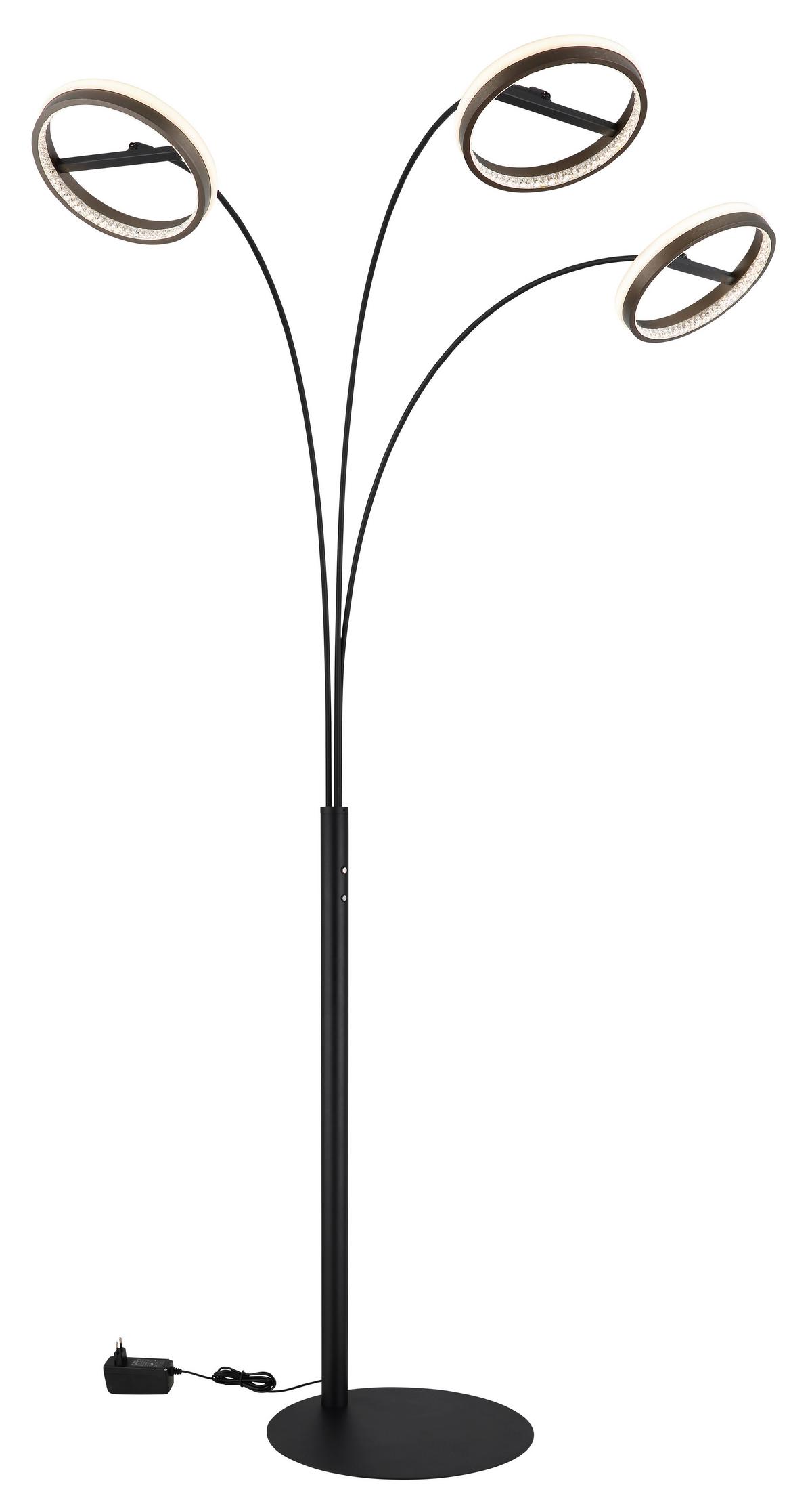 Hochvoltleuchte ca. 83,7x102,3x190,2 cm - Klar/Dunkelgrau, Design, Kunststoff/Metall (83,7/102,3/190,2cm) - Globo