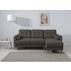 Ecksofa Noret, Grau S: 223x157 Cm - Buchefarben/Grau, Design, Textil (223/157cm) - MID.YOU