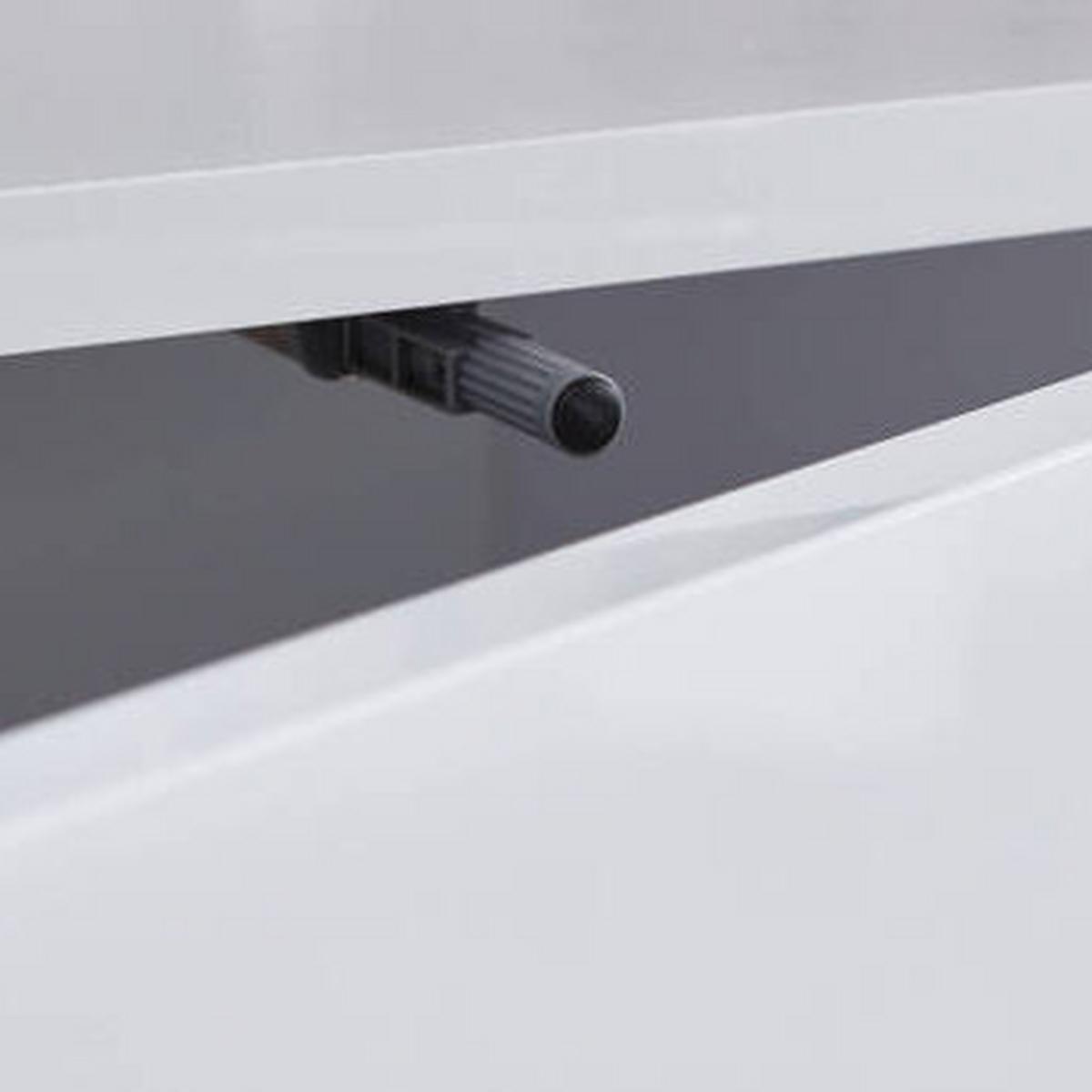 Sideboard Mailand Weiß/weiß Hg B:184,5cm - Weiß Hochglanz/Eiche Artisan, MODERN, Holzwerkstoff (184,5/86/33cm) - MID.YOU