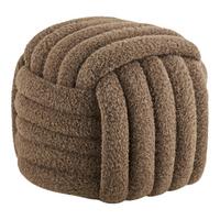 POUF Napier, Braun B: 48 cm - Braun, Design, Textil (48/43/48cm) - MID.YOU