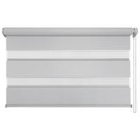 DOPPELROLLO Just Grau B: 120 cm - Weiß/Grau, Basics, Textil (120/160cm) - Homeware