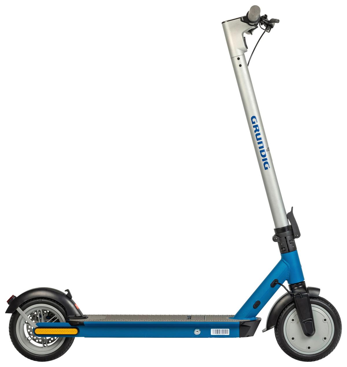 E-Scooter Grundig inkl. Digitaler Tachoanzeige - Blau/Grau, Basics, Kunststoff/Metall (116/43/114,5cm) - Grundig