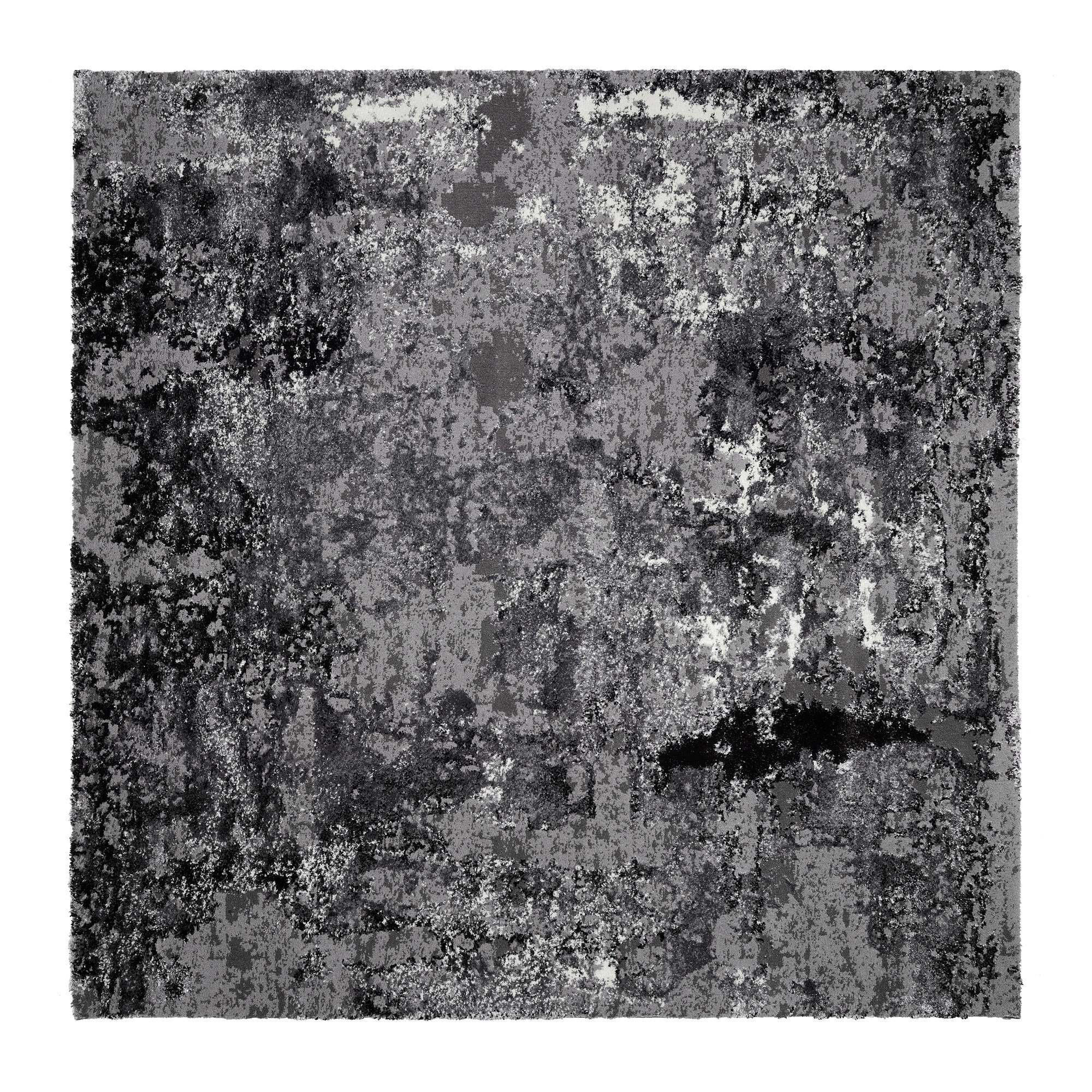 Webteppich Grau Timeline Quantum Grau 200x200 cm - Dunkelgrau/Hellgrau, Design, Textil (200/200cm) - Novel