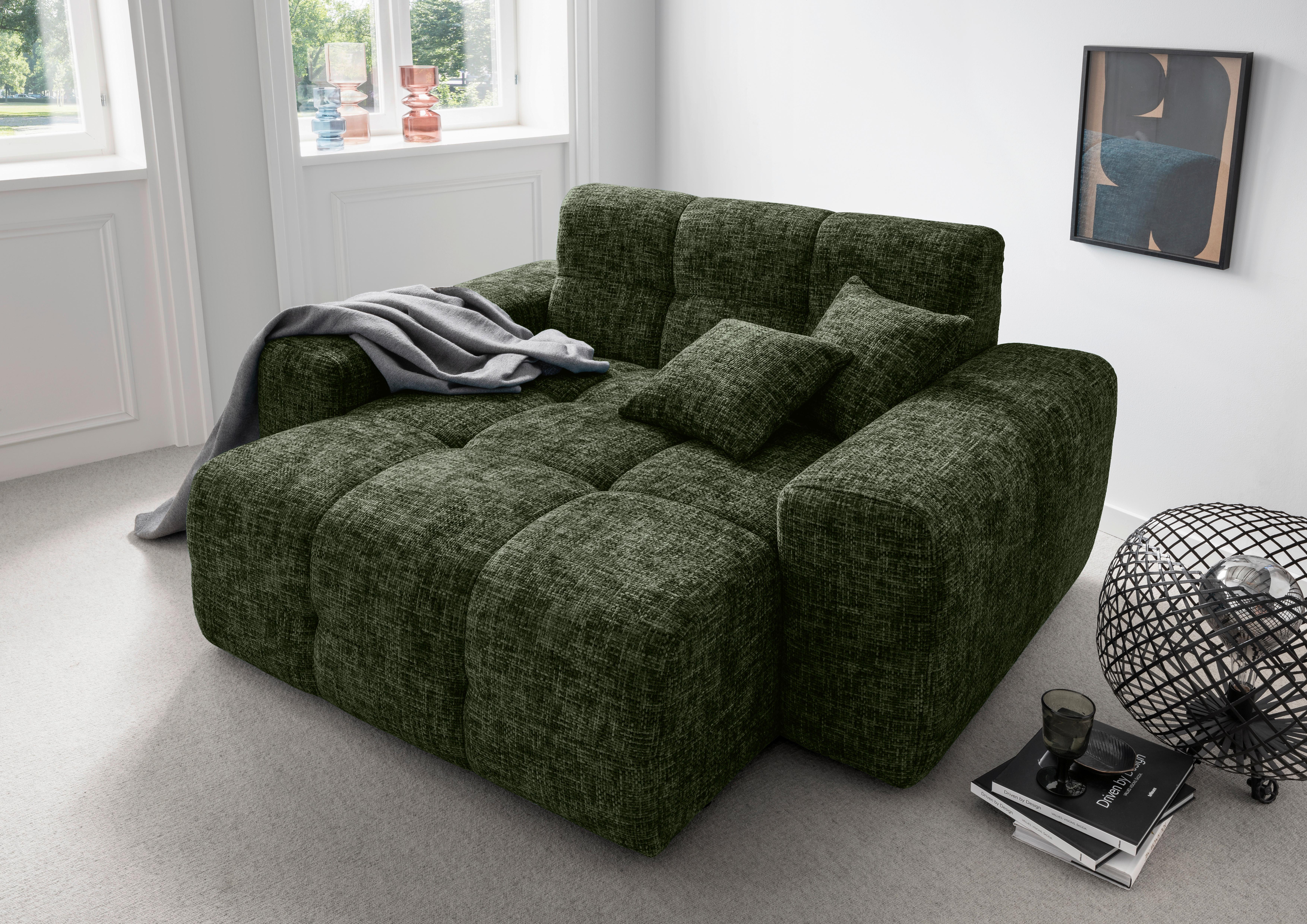 XXL-Sessel Bosco, Dunkelgrün B: 181 cm - Waldgrün, MODERN, Textil (181/87/155cm) - Livetastic