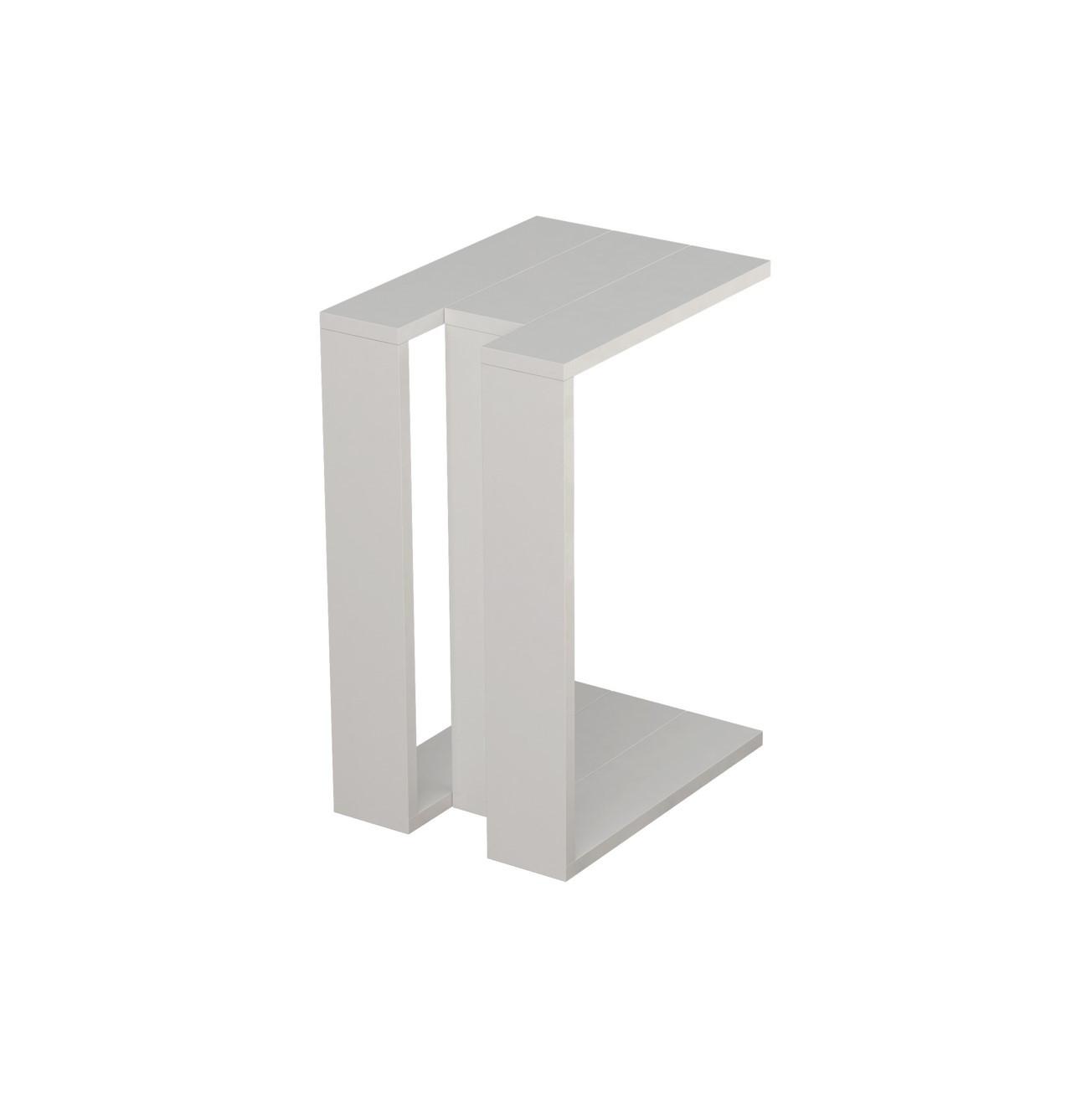 Beistelltisch Muju Beistelltisch - Weiß, Design, Holzwerkstoff (30/40/57cm) - Livetastic