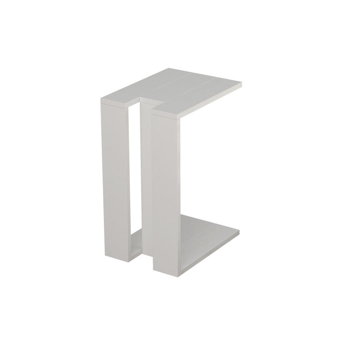 Beistelltisch Muju Beistelltisch - Weiß, Design, Holzwerkstoff (30/40/57cm) - Livetastic