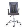 Jugenddrehstuhl Donny Grau / Schwarz - Chromfarben/Schwarz, Basics, Kunststoff/Metall (55/85-95/54,5cm) - MID.YOU