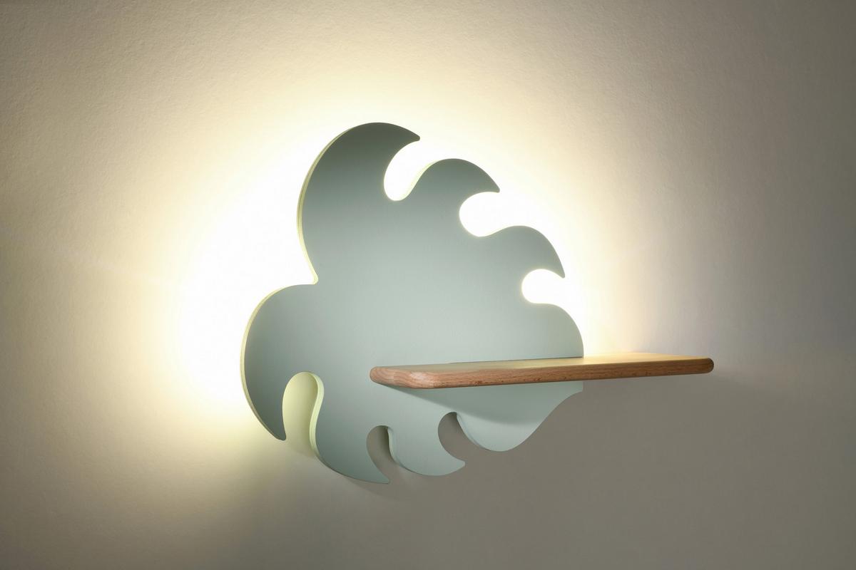 Kinderwandleuchte 21-00941 Monstera - Grün, Basics, Holz/Holzwerkstoff (37/12/27cm)