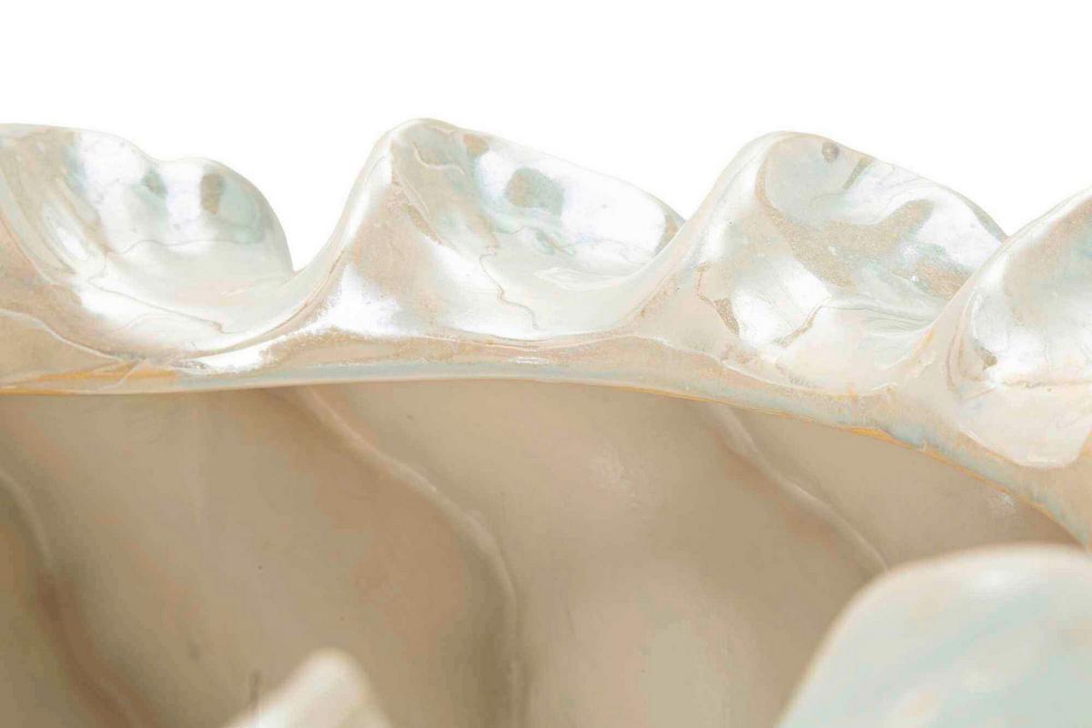 Vase Personnel Basket Perlmutt B: 43,5 cm - Perlmutt, Basics, Keramik (43,5/16/43cm)