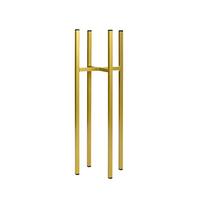 Blumenständer Aluminium Gold- farben BxHxT: 22x60x22 cm - Goldfarben, Basics, Metall (22/60/22cm)