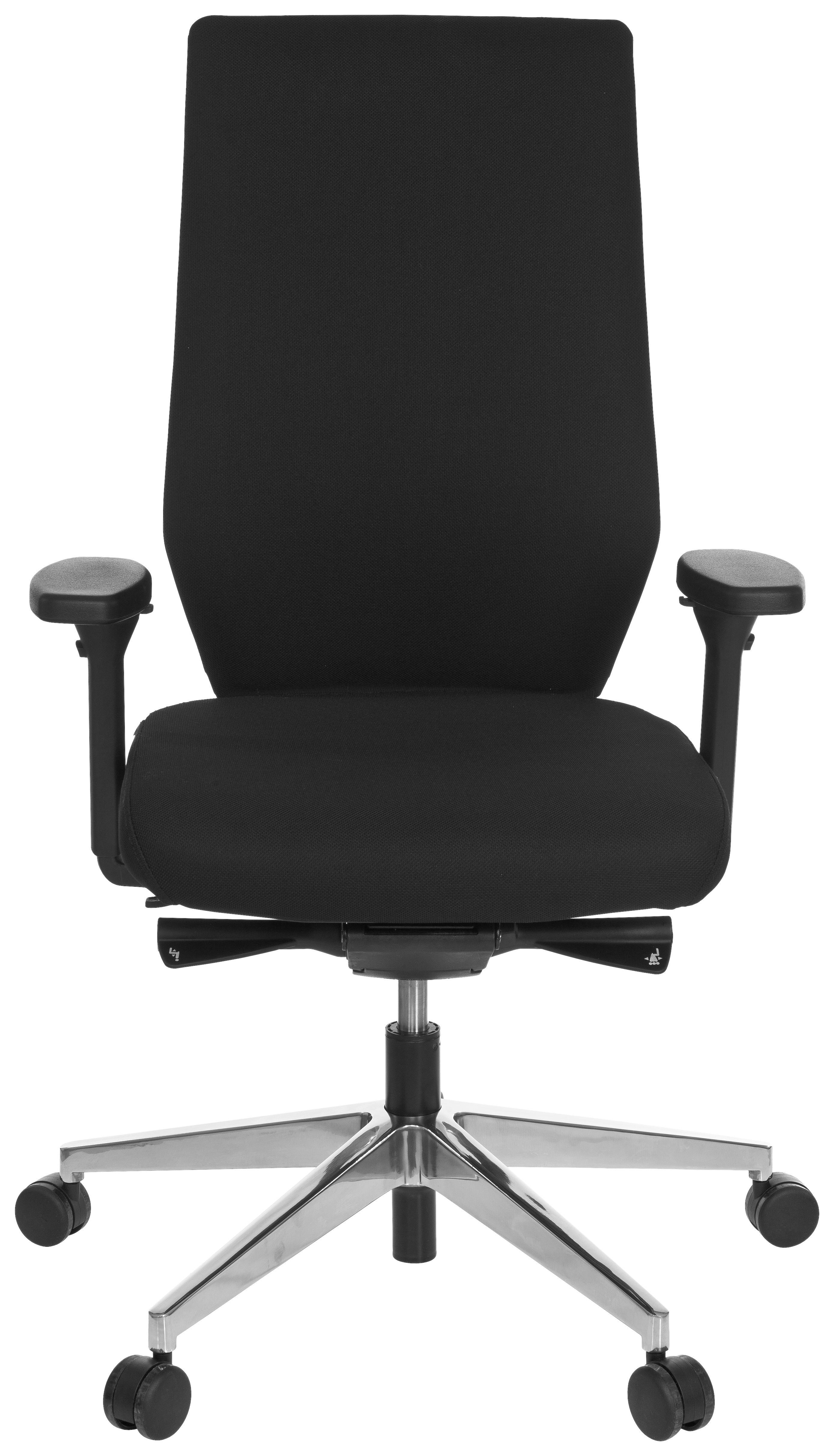 Drehstuhl Pro-Tec 700 Schwarz - Chromfarben/Schwarz, MODERN, Kunststoff/Textil (60/123/53cm) - MID.YOU