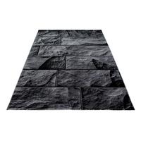 Webteppich Schwarz Naturfaser Parma 200x290 cm - Schwarz, KONVENTIONELL, Textil (200/290cm)