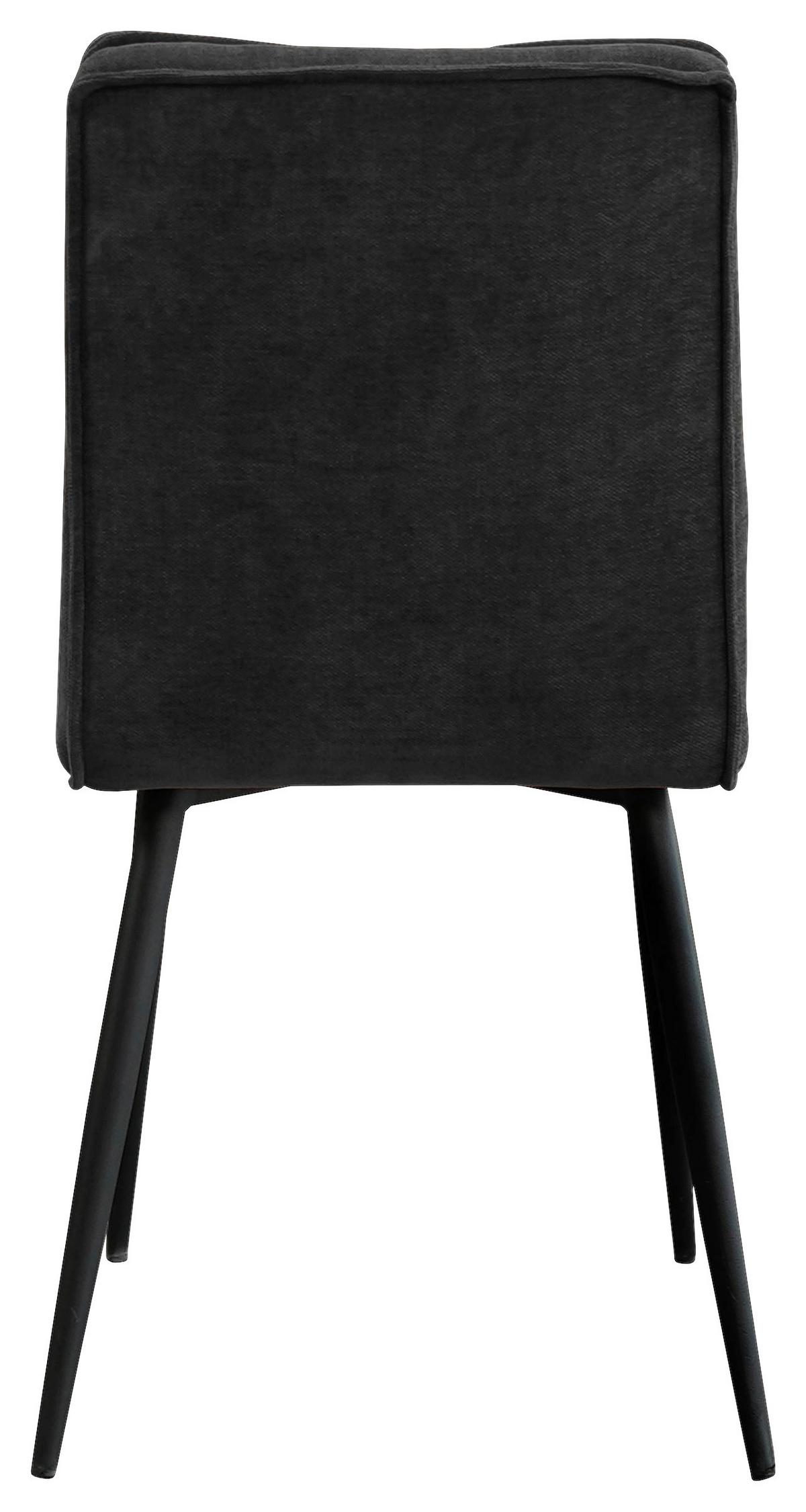 Židle Lena, šedá barva - šedá/černá, Moderní, kov/dřevo (43/86/57cm) - Mömax