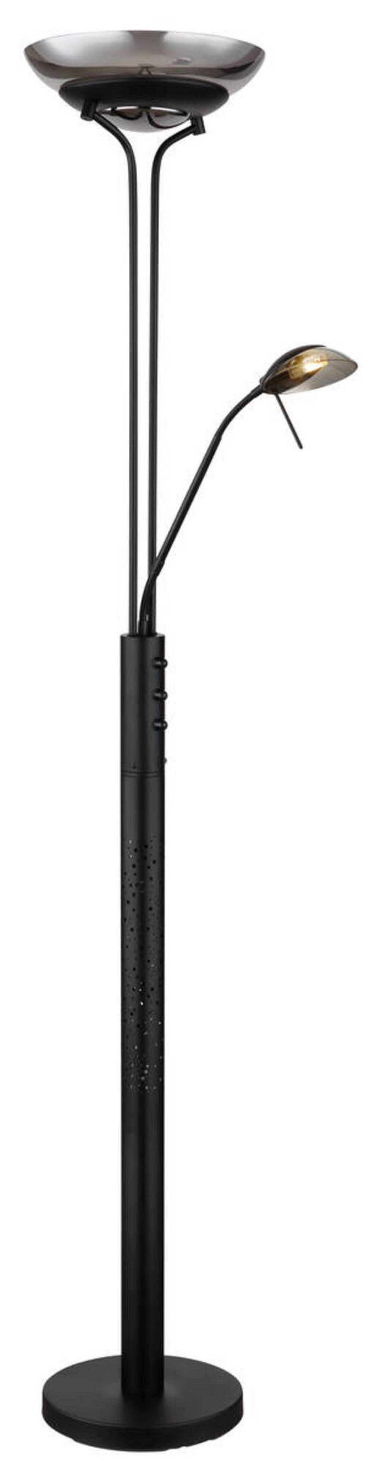 Led-deckenfluter 58908 - Schwarz, Design, Glas/Kunststoff (40/180cm) - Globo