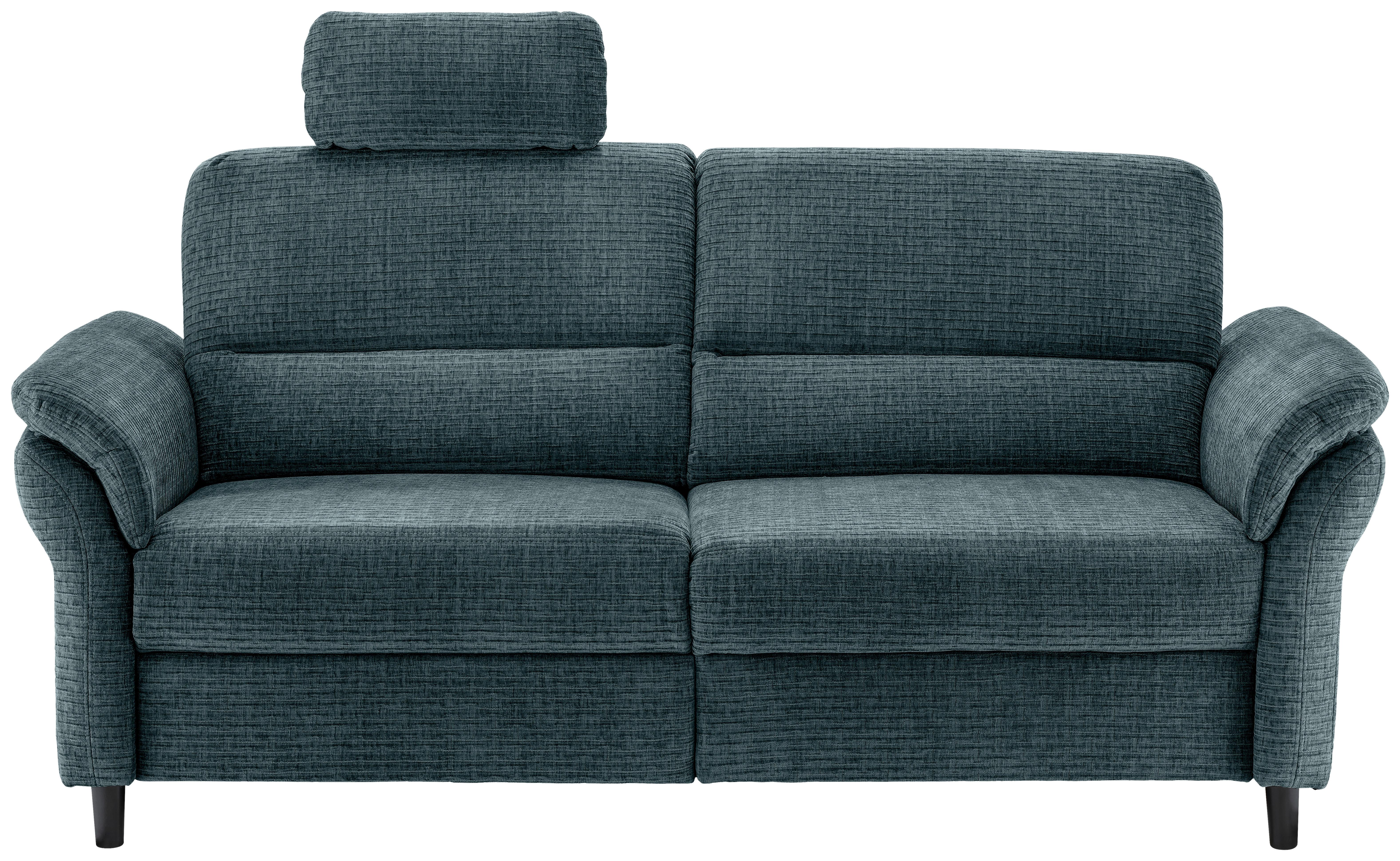 3-Sitzer-Sofa Cavoli, Blau L B: 192 cm - Blau/Schwarz, MODERN, Textil (192/90/89cm) - Livetastic