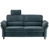 3-Sitzer-Sofa Cavoli, Blau L B: 192 cm - Blau/Schwarz, MODERN, Textil (192/90/89cm) - Livetastic