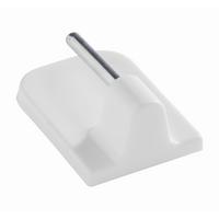 SAMOLEPIACI HÁČIK KURT - biela, plast (1/2.3cm) - Modern Living