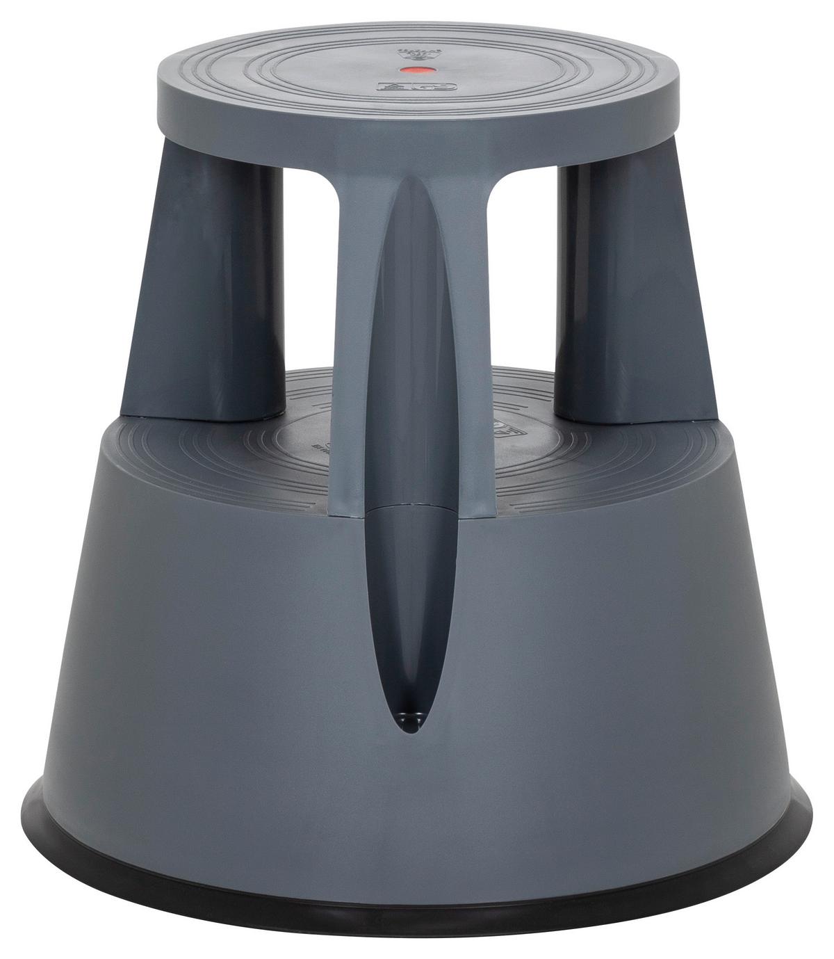 Tritthocker Tio-M I Dunkelgrau - Dunkelgrau, MODERN, Kunststoff (48/43/48cm) - MID.YOU