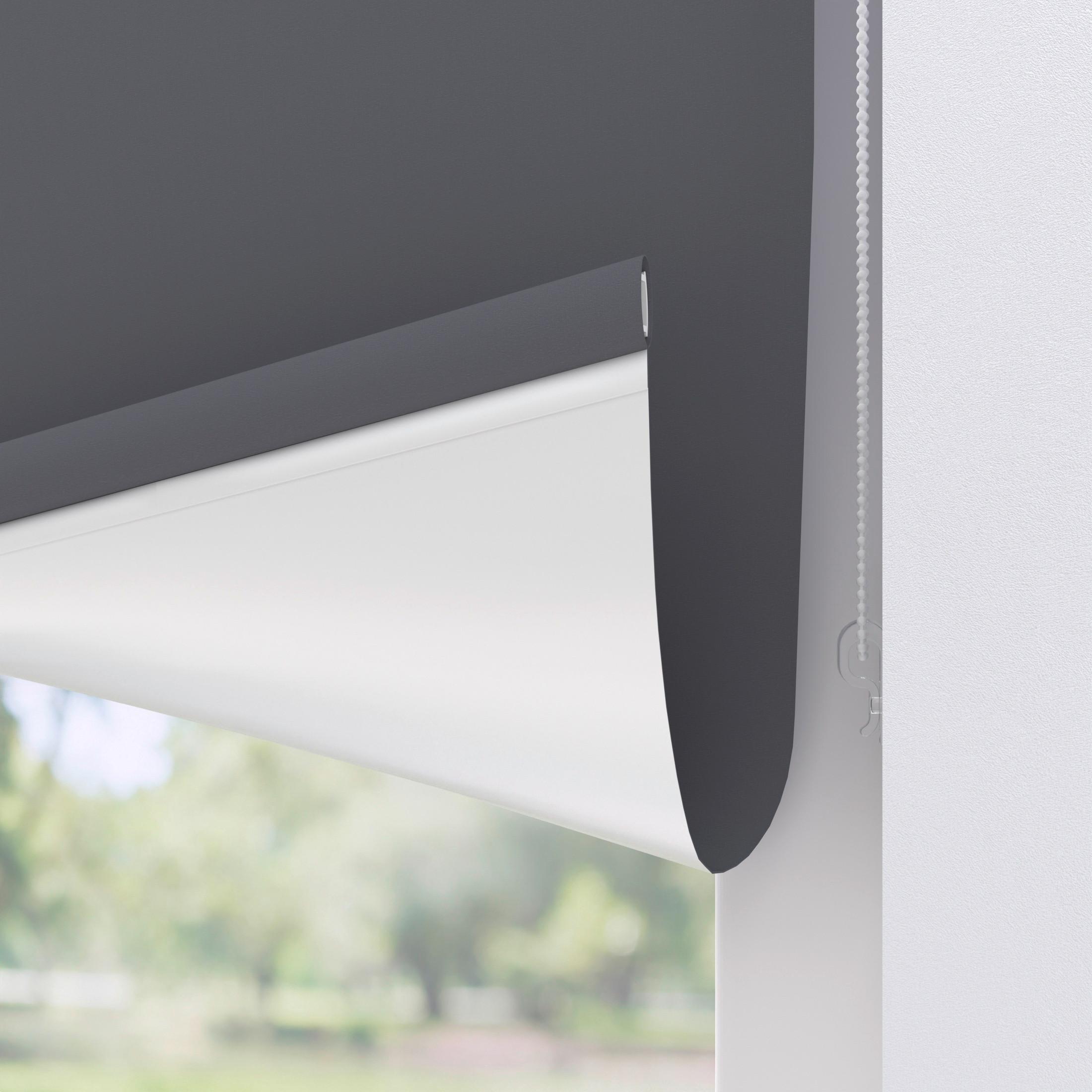 Rollo Thermo 80x150 cm mit Kettenzug - Grau, Basics, Kunststoff (80/150cm)