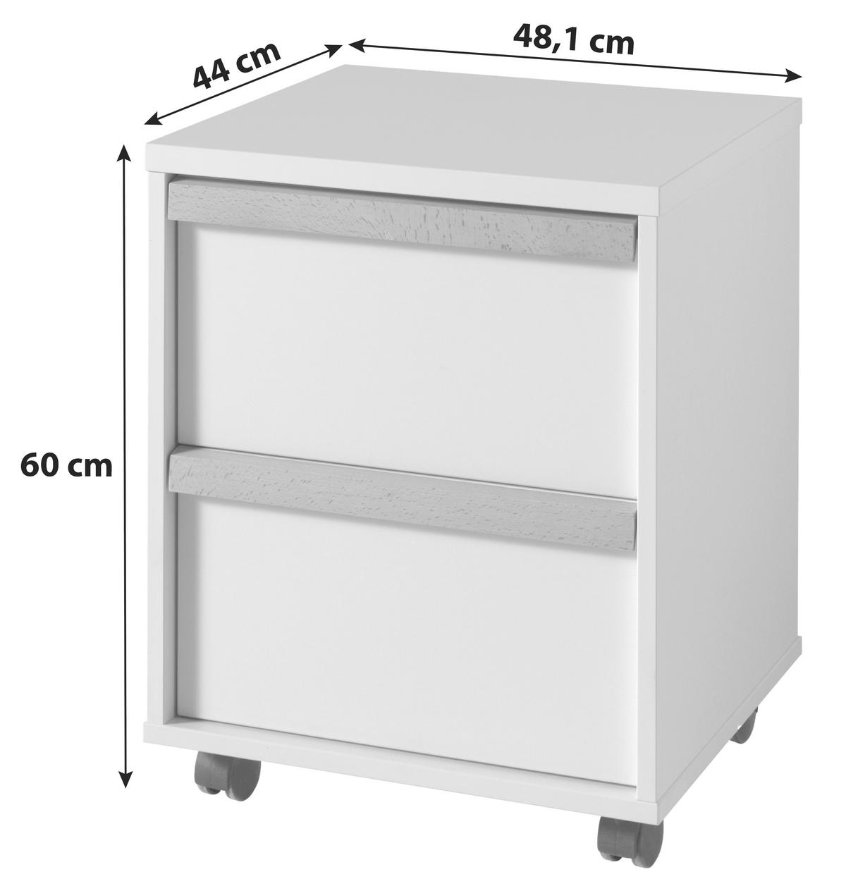 Rollcontainer London Anthrazit Bht: 48,1x60x44 Cm - Anthrazit, MODERN, Holzwerkstoff (48,1/60/44cm) - MID.YOU