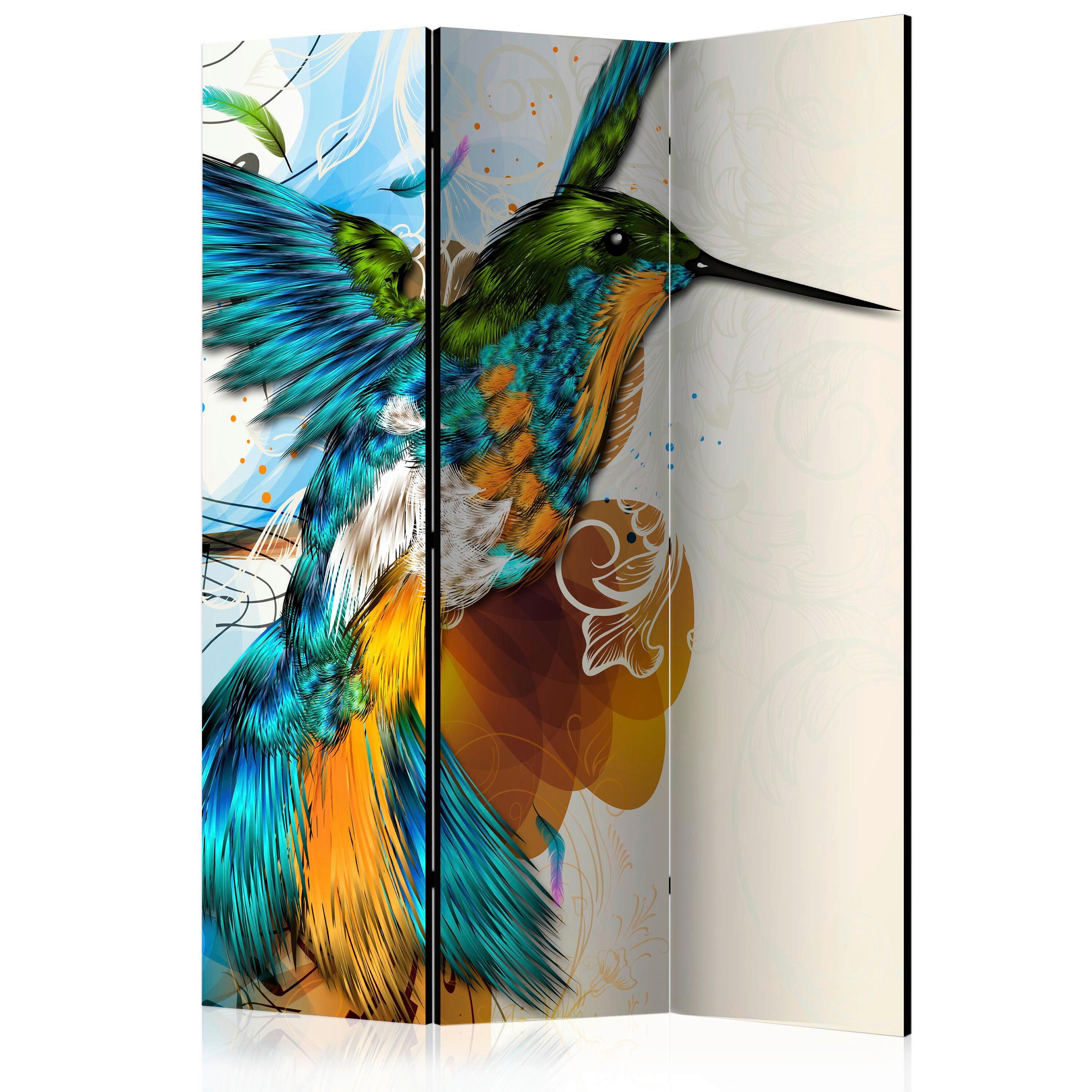 Paravent Multicolor B: 135 cm - Multicolor, Basics, Holz/Textil (135/172/3cm) - artgeist