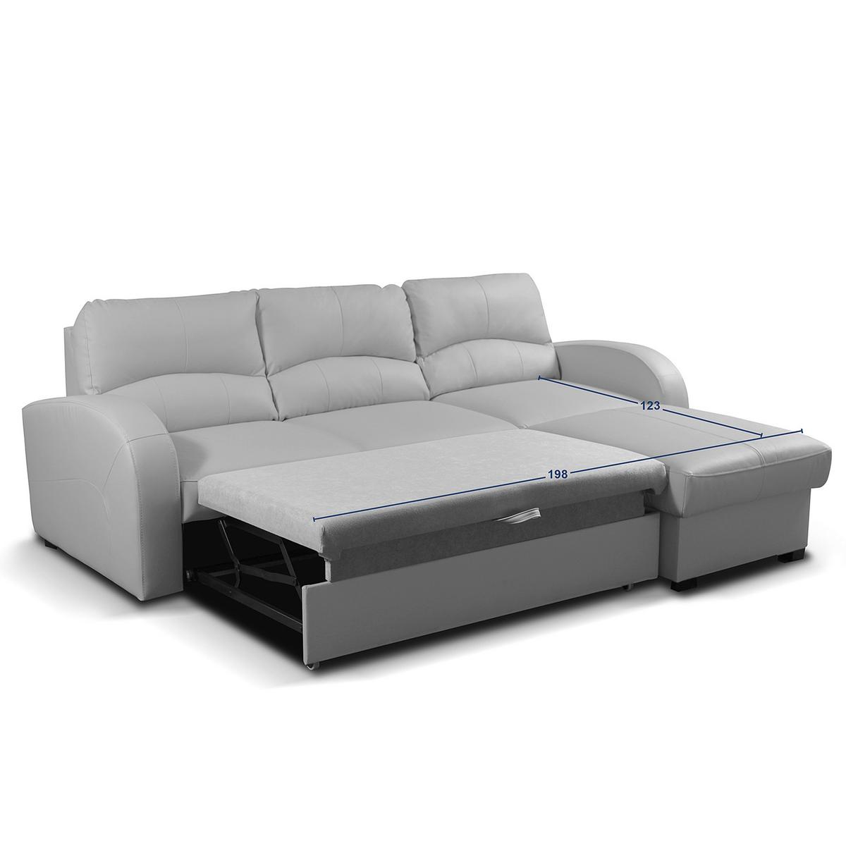 Ecksofa Tilo Rot S: 227 cm - Rot/Schwarz, Design, Leder/Textil (227/168cm) - Livetastic