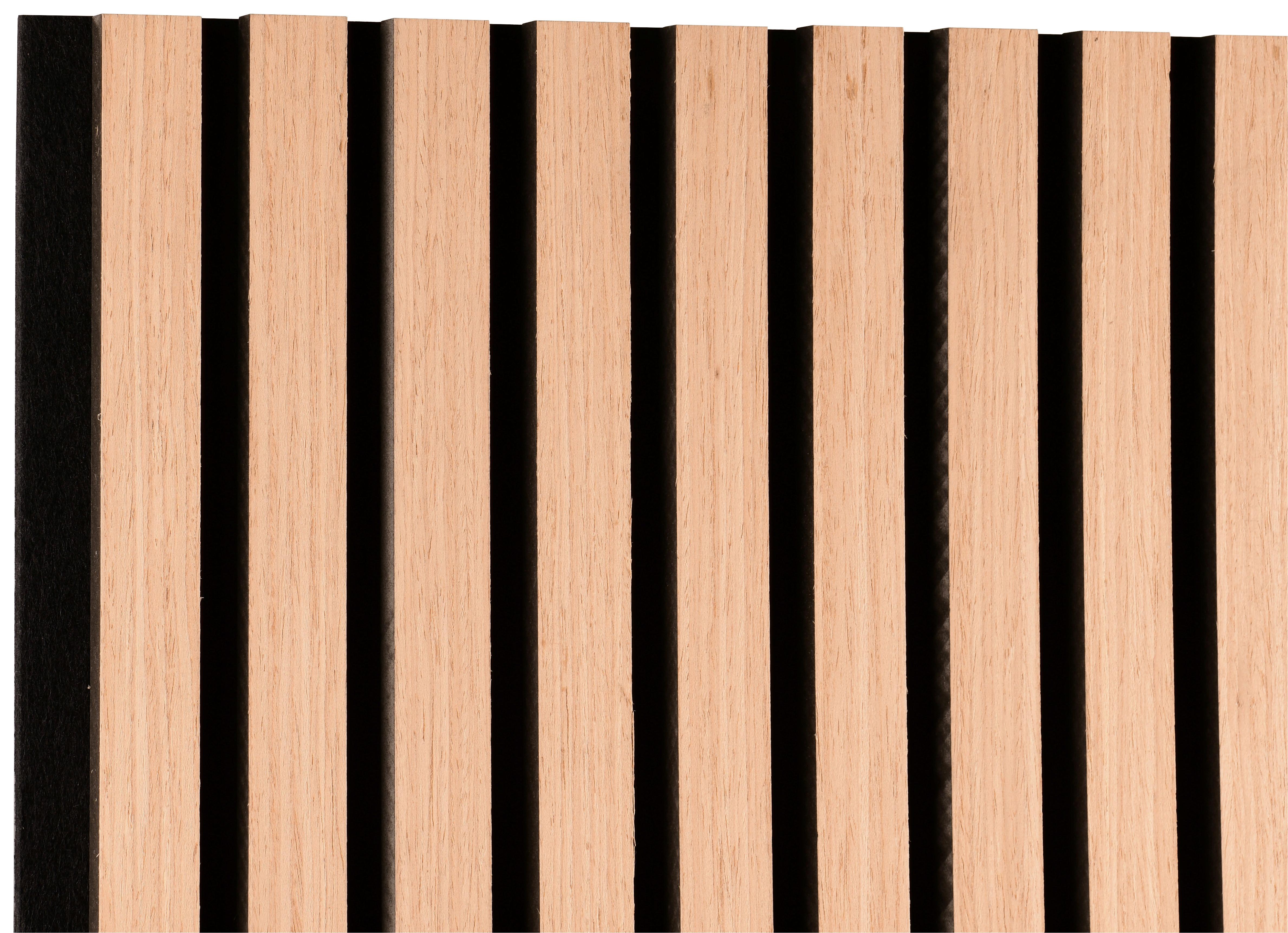 Akustický panel GRACE 2ks/sada - čierna/dub artisan, Modern, drevo/kompozitné drevo (60,5/120cm) - Mömax