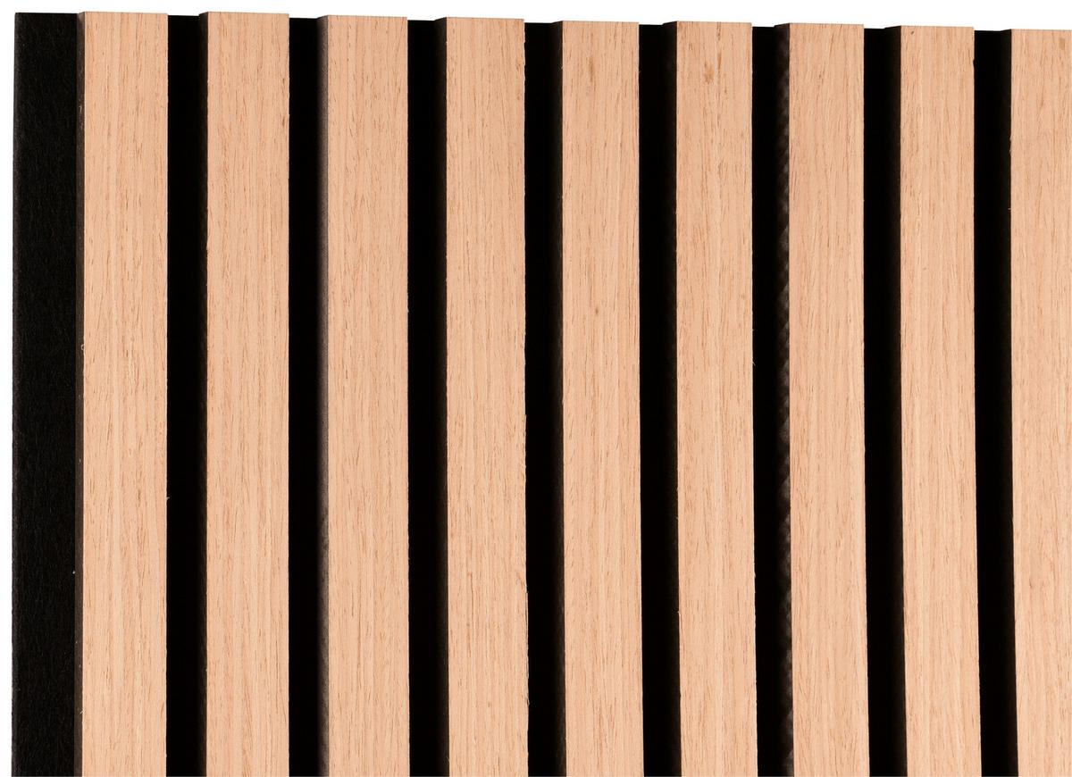 Akustický panel GRACE 2ks/sada - čierna/dub artisan, Modern, drevo/kompozitné drevo (60,5/120cm) - Mömax