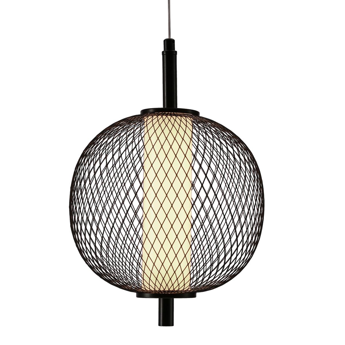 LED-Pendelleuchte 31-35332 Puma - Schwarz/Weiß, Design, Kunststoff/Metall (20/20/140cm)
