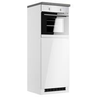 Geräteumbauschrank Monza B: 60 Cm Weiß/grau - Weiß Hochglanz/Weiß, LIFESTYLE, Holzwerkstoff (60/166/60cm) - Held