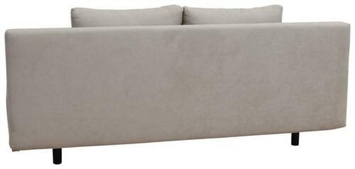 Schlafsofa Laser - Chromfarben/Beige, Design, Textil (194/77/89cm) - MID.YOU