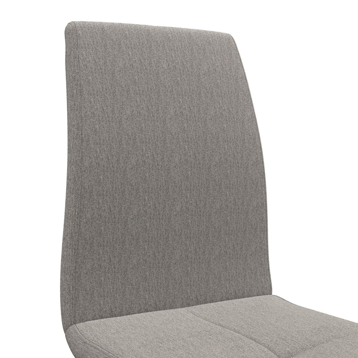 Schwingstuhl Tristan Webstoff hellgrau, B: 41cm - Hellgrau/Schwarz, MODERN, Holz/Textil (41/102/58cm) - James Wood