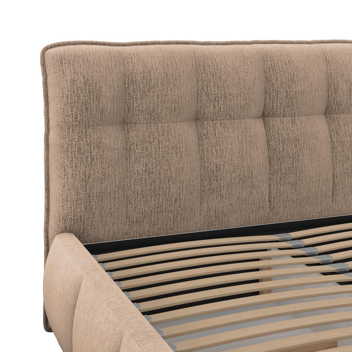 Polsterbett Limo Braun 140x200 Cm - Schwarz/Braun, KONVENTIONELL, Holz/Holzwerkstoff (140/200cm) - James Wood